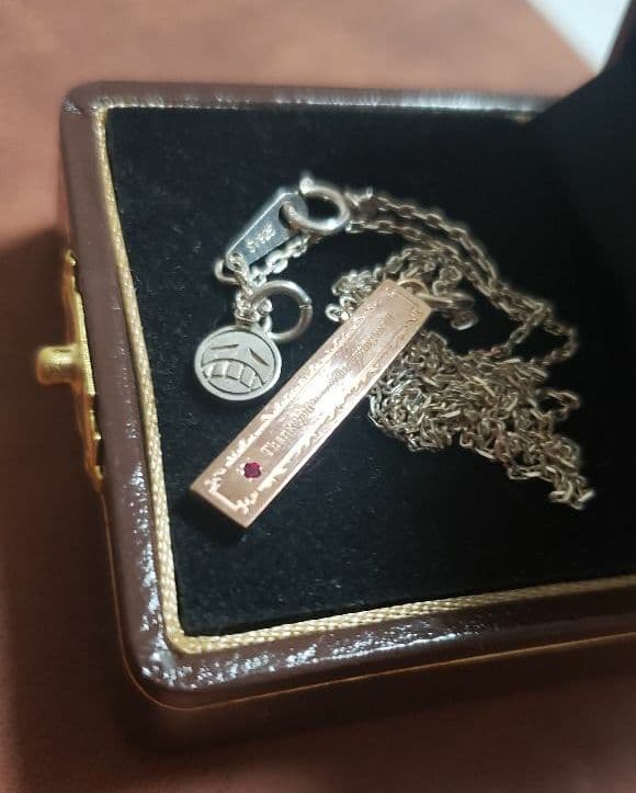 TheKISS ザキッス 火拳のエース メラメラのシルバーネックレス ワンピース