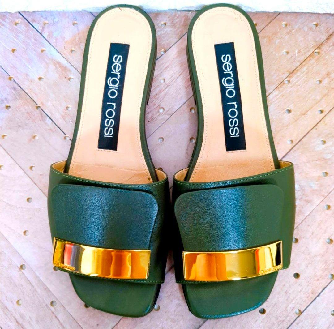 sergio rossi　セルジオロッシ　sr1　ミュール　サンダル　レザー