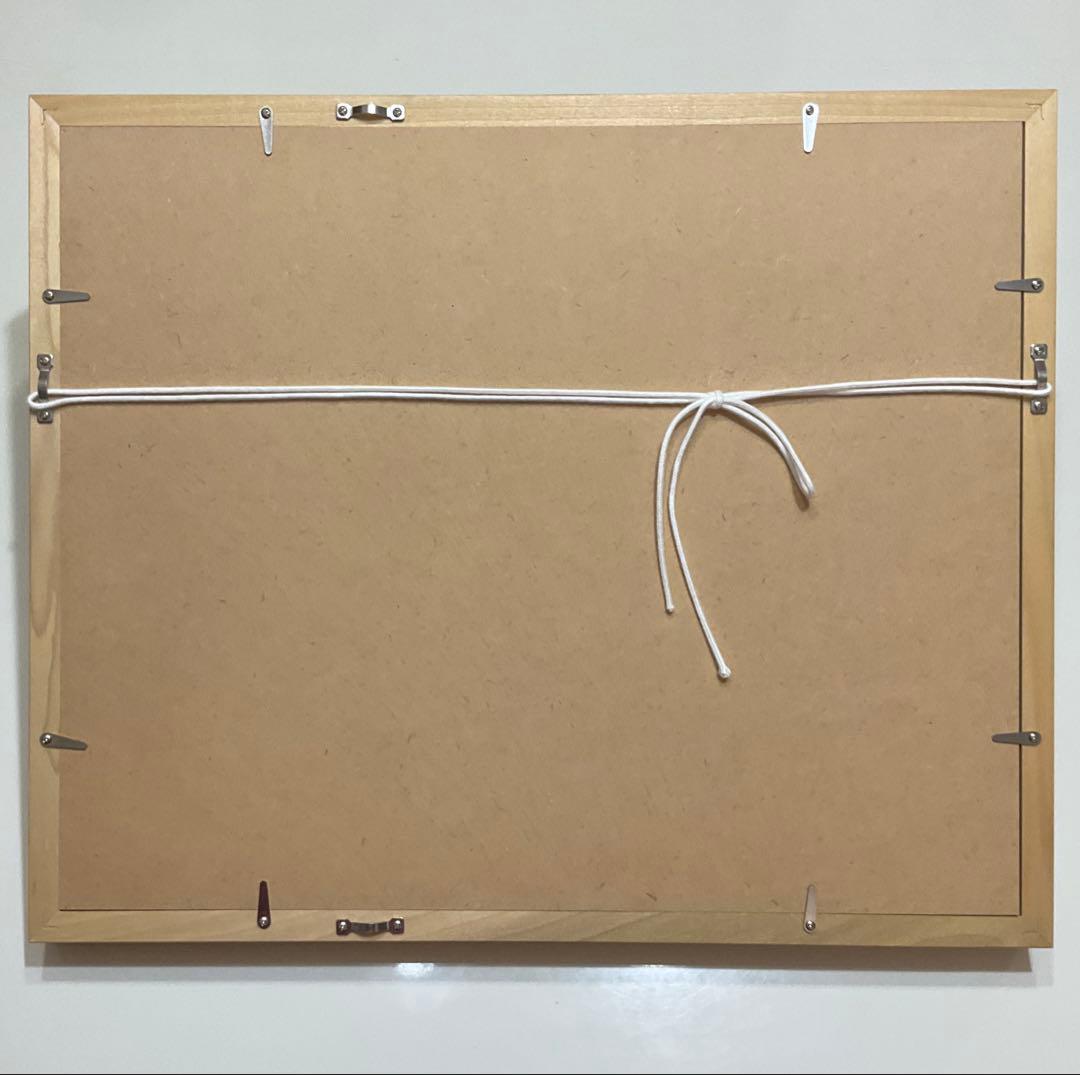 絵画・額縁・版画・安川眞慈・赤富士・シルクスクリーン・美術品・インテリア・雑貨