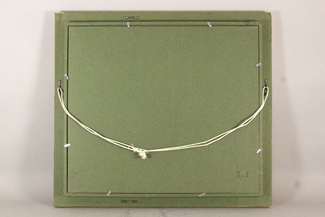 No5301 額装　黒田保「モン・サン・ミッシェル」　油彩画　F10号　送料無料