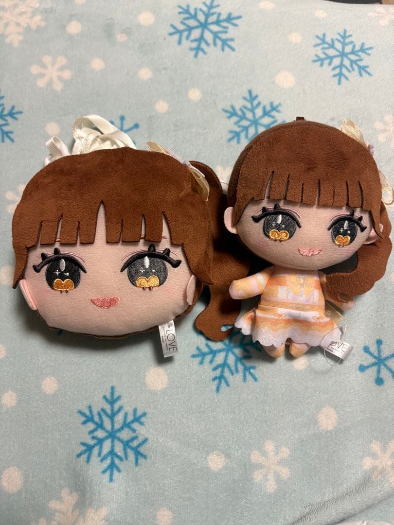 =LOVE 大場花菜　ぬいぐるみ　フェイスパスケース　魔法少女衣装　2個セット