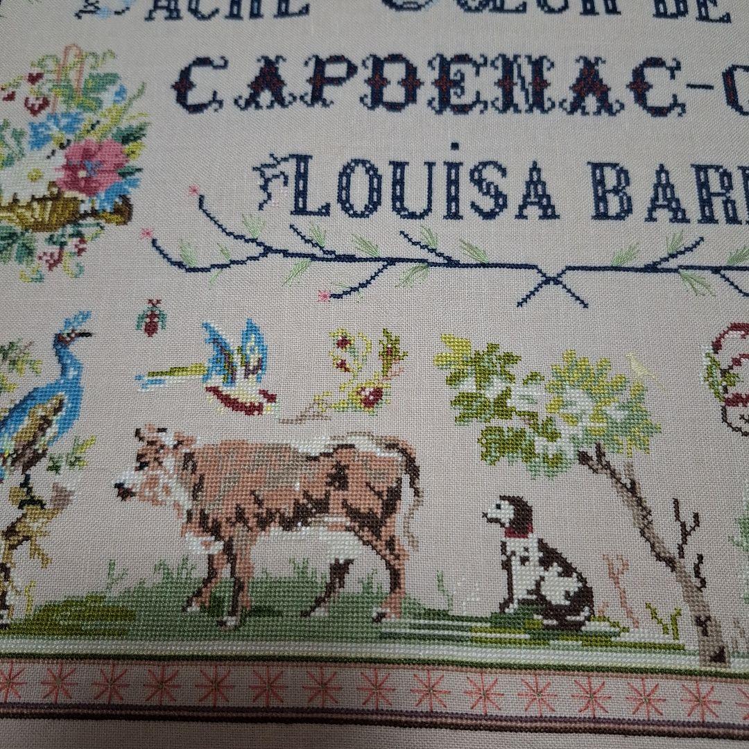 ゆか　クロスステッチ完成品