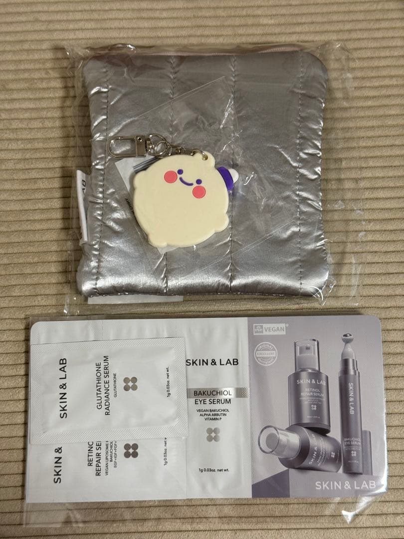 SKIN & LAB トライアルセット　ポーチ&ミラー付き