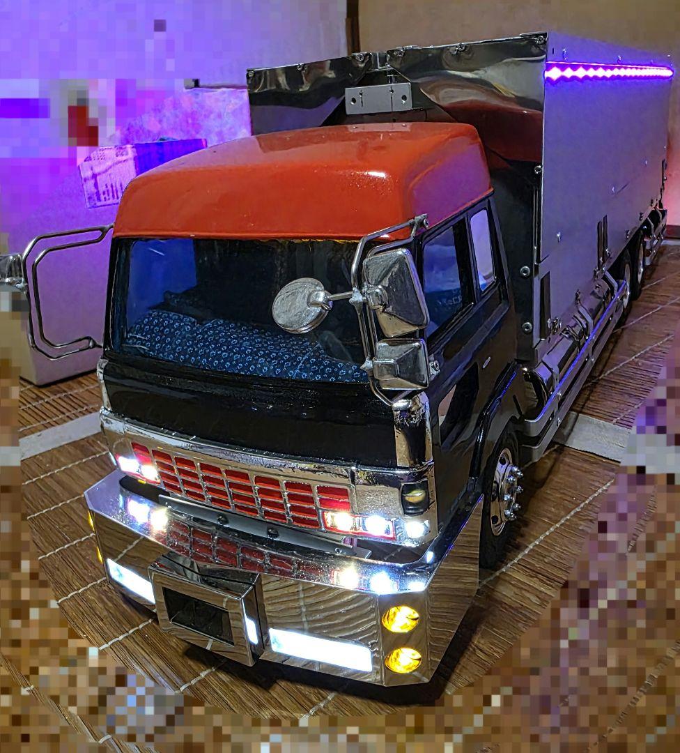 【6月7日まで限定価格】1/14 デコトラ ラジコン 日野 ドルフィン　ムネトラ