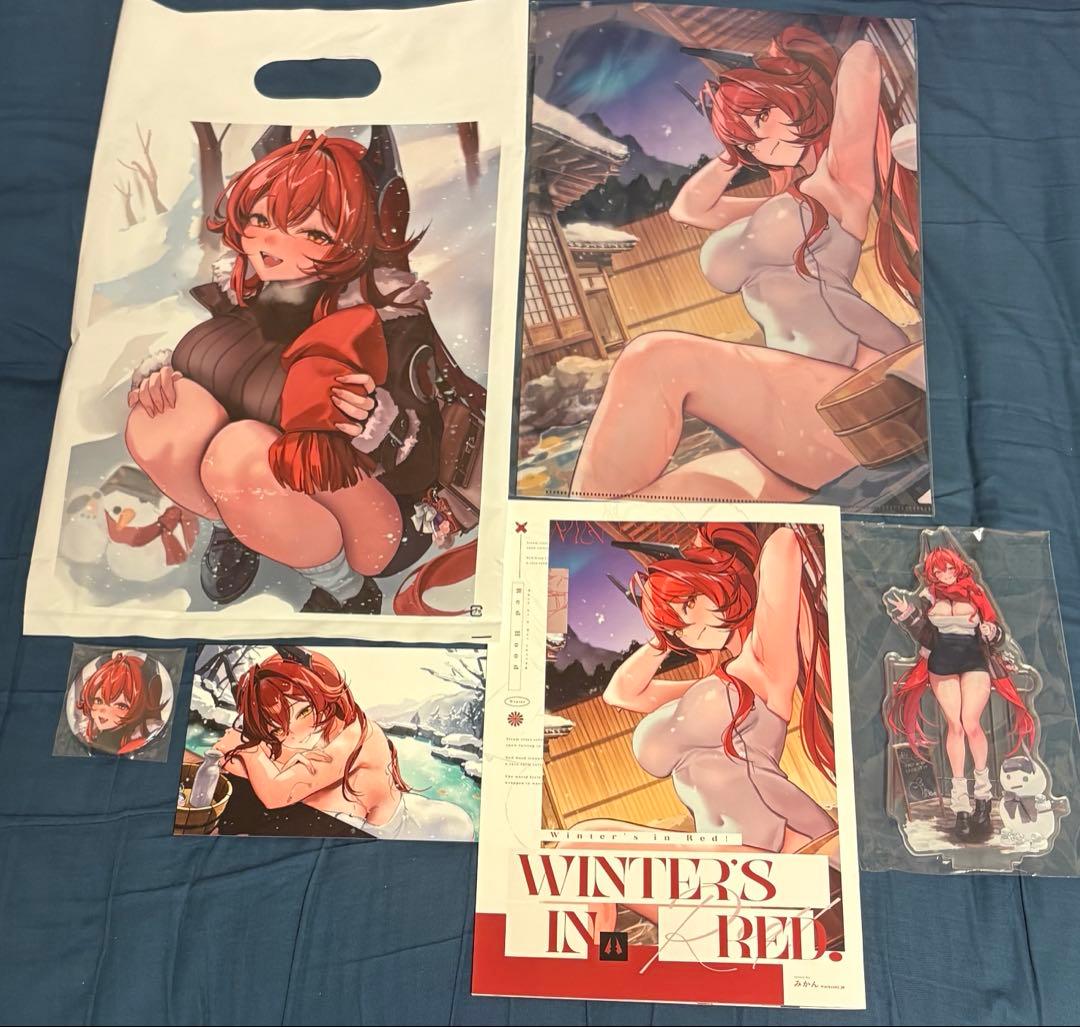 C107 みかん 現地販売新刊セット レッドフード NIKKE