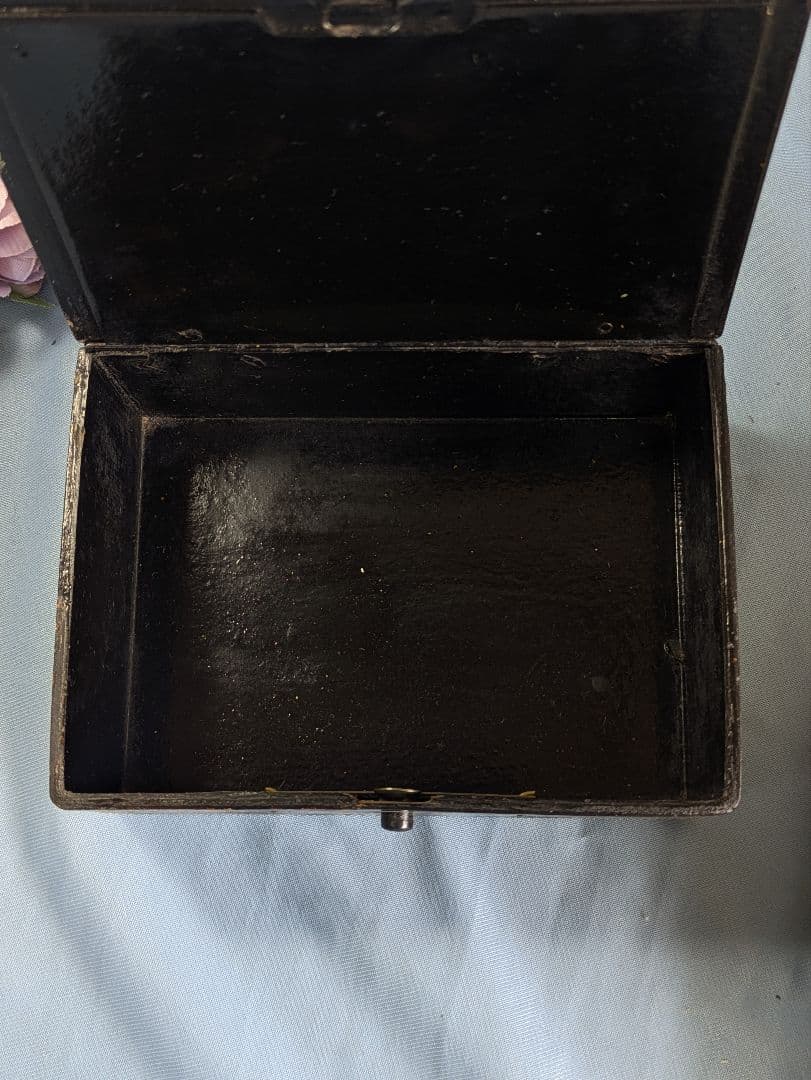 フランス アンティーク パピエマシェ 小物入れ OLIBET ノベルティ