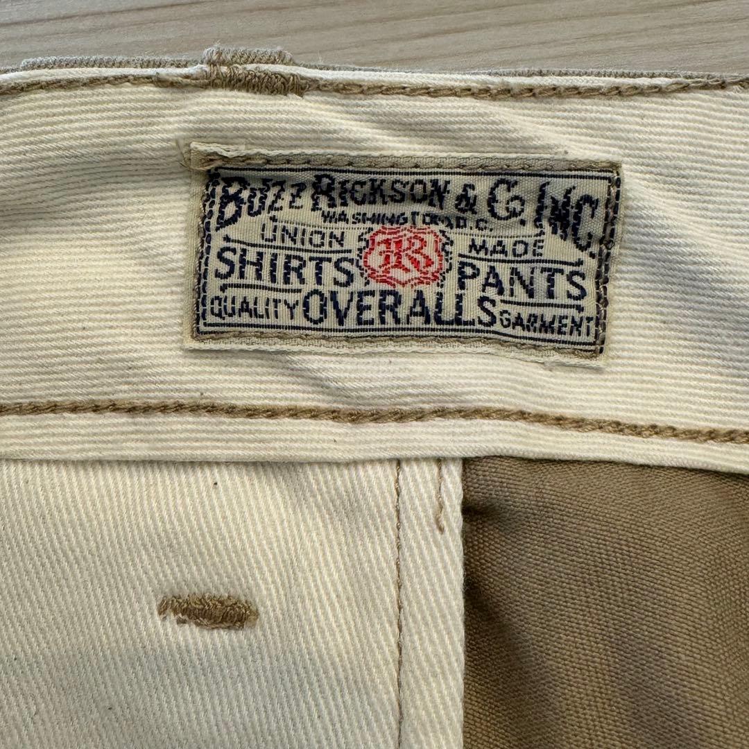 BUZZRICKSON'S × fennica 41カーキ ミリタリーチノ