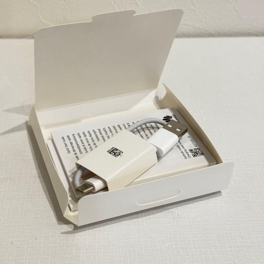 美品 Huawei Free Clip ワイヤレスイヤホン パープル