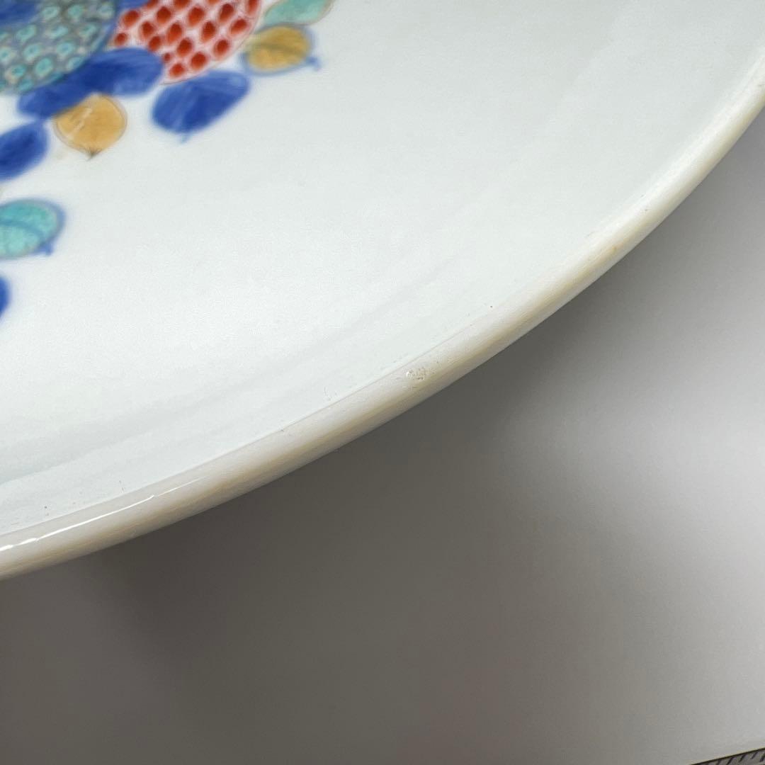 江戸後期〜明治初期　色鍋島中皿10枚　木箱付　直径約15㎝東Y7-0723⭐︎2F