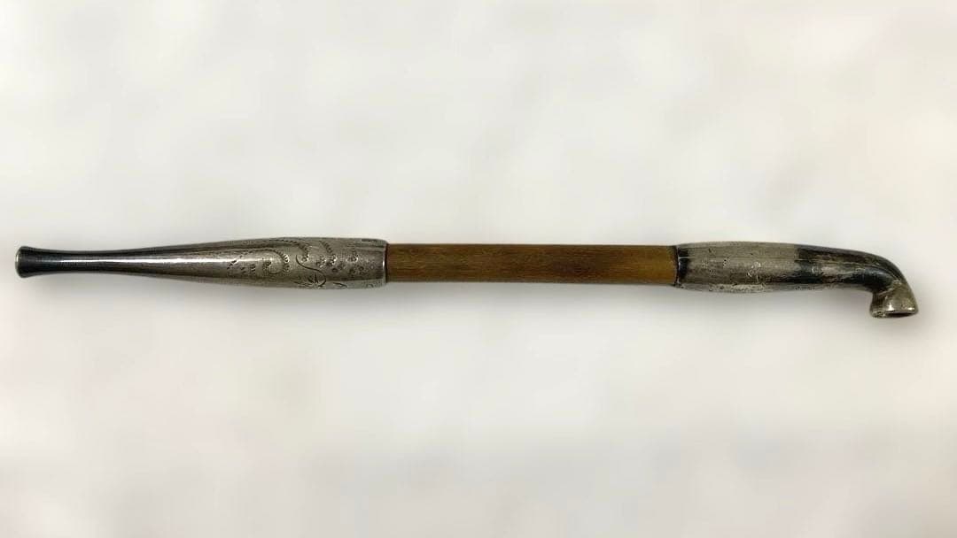 C-17 煙管　煙管入れ　2個セット　煙草道具　骨董品　古道具　美術品　工芸品