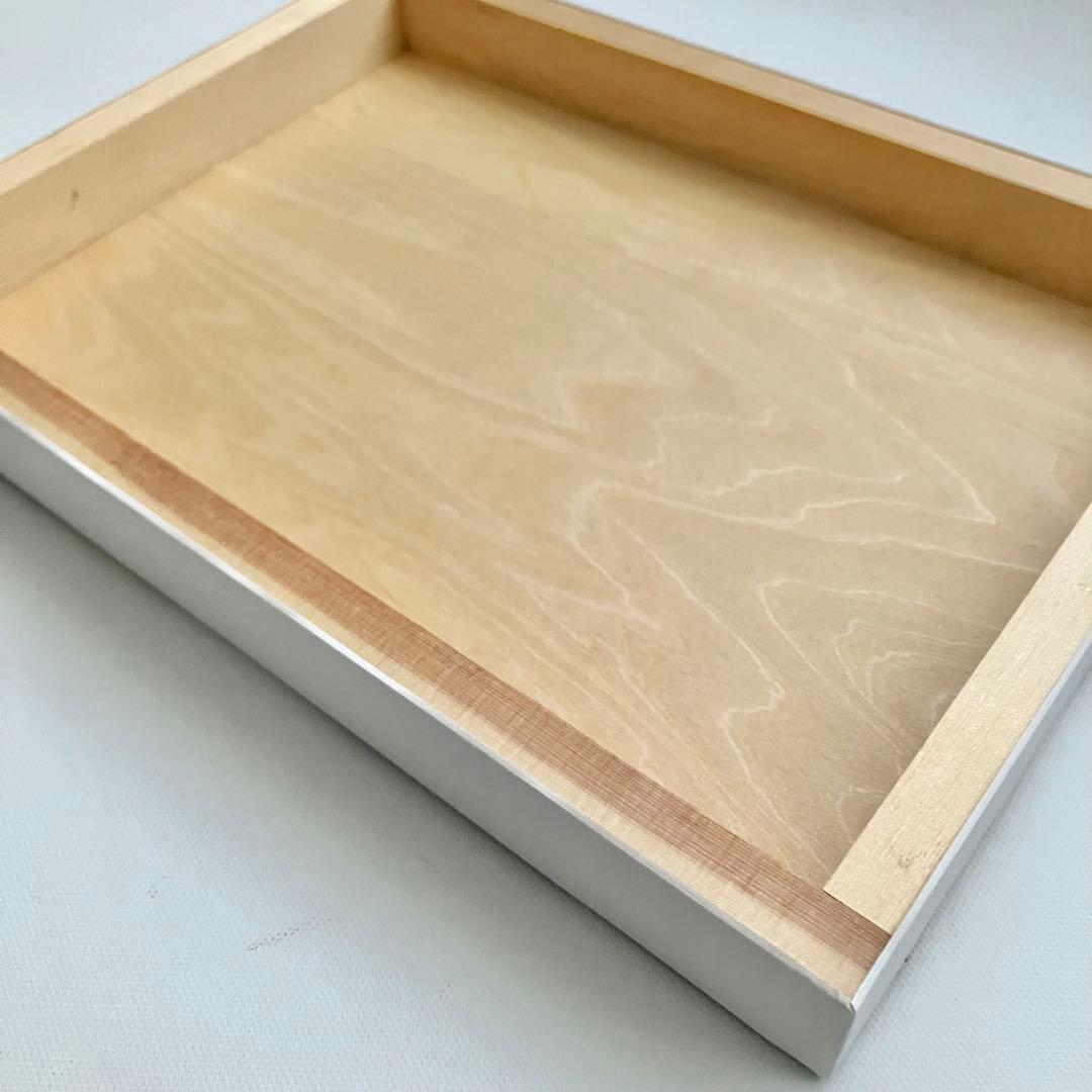 holiday＊木製パネル　絵画　原画　抽象画　テクスチャーアート　冬　モダン