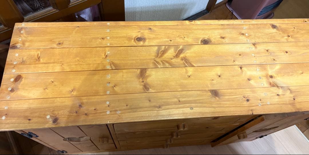 カントリー家具　チェスト　ハート