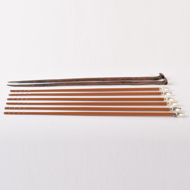 茶道具　南鐐　桐実頭など　火箸　四組まとめて　M　7099