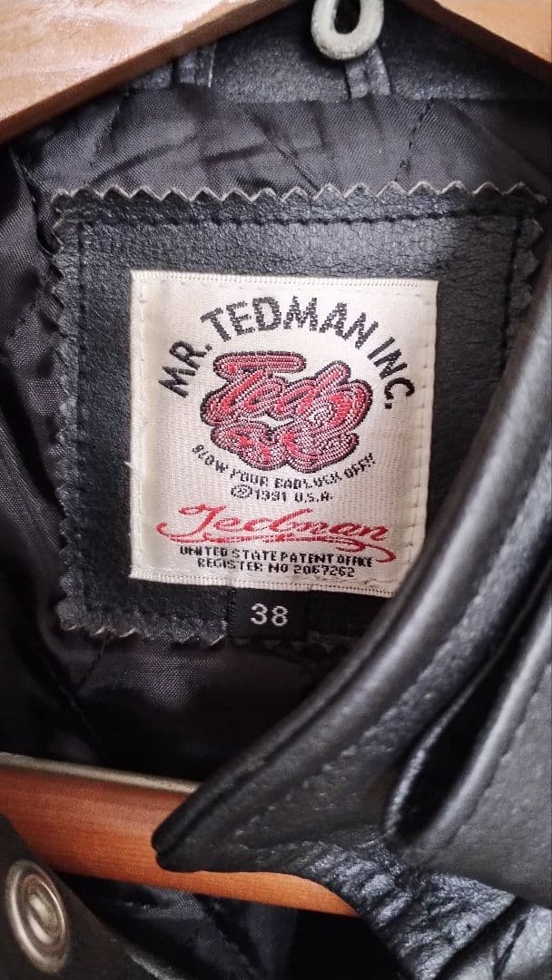 ☆TEDMAN☆300着限定☆カウレザー☆シングルライダース☆サイズ38☆