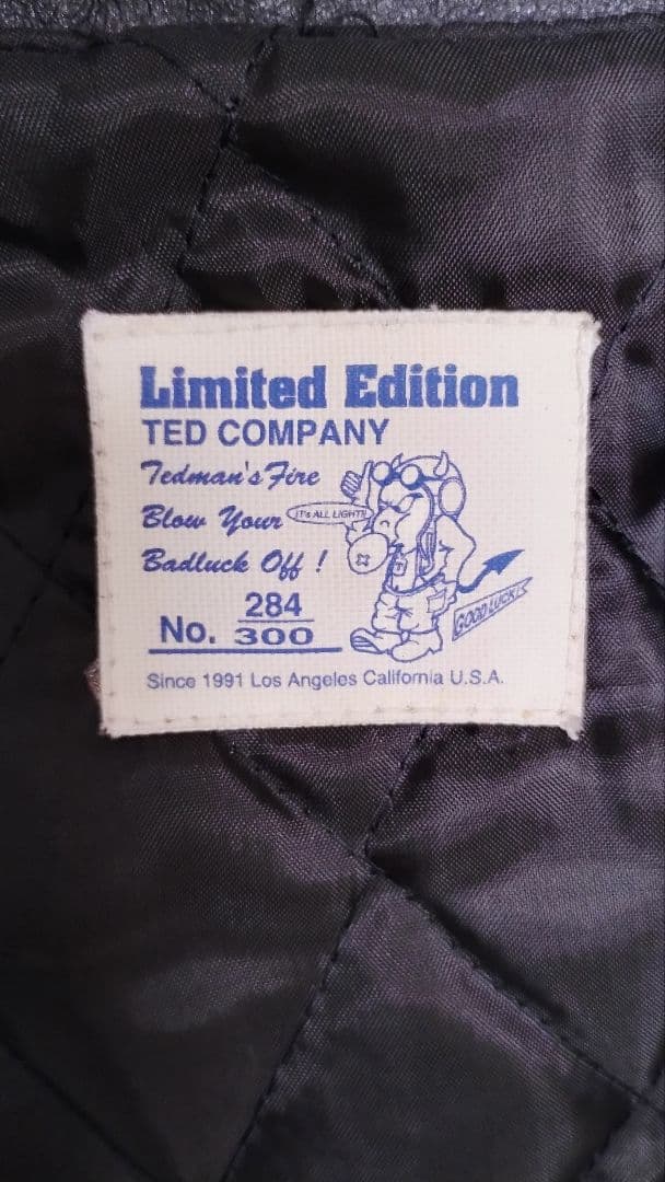 ☆TEDMAN☆300着限定☆カウレザー☆シングルライダース☆サイズ38☆