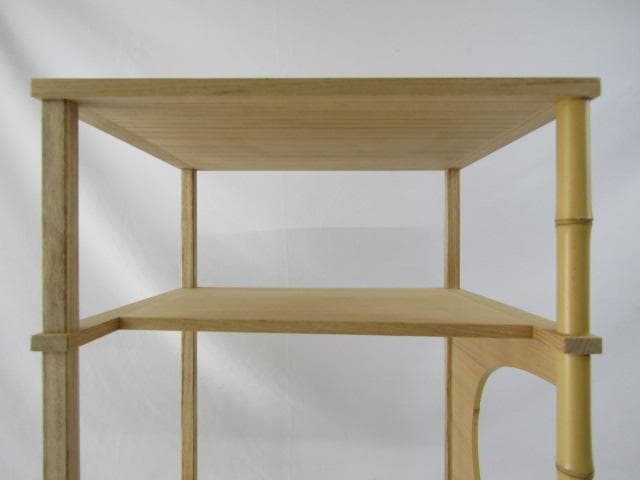 Y5-0929 ◇茶道具 裏千家 圓能斎好 猿臂棚 組立済品◇