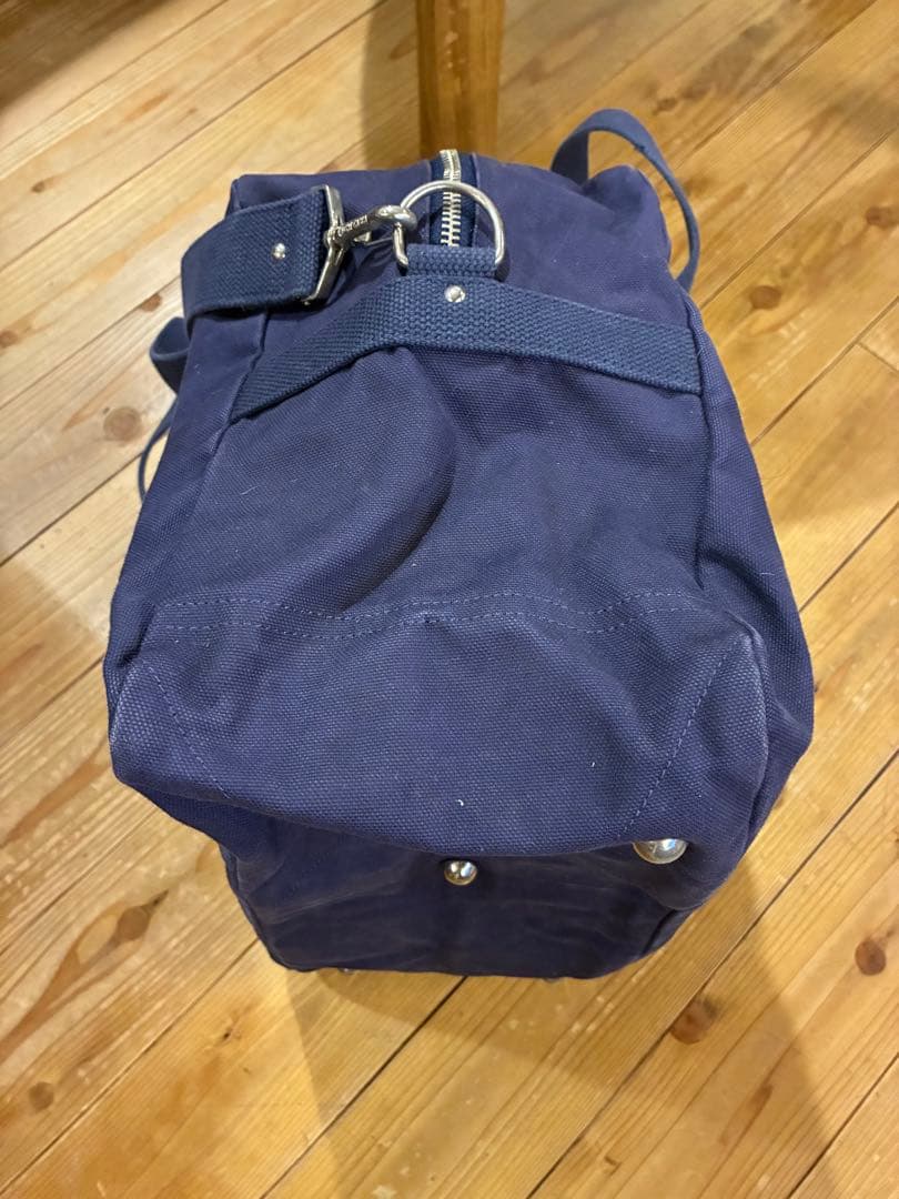 旧一澤帆布製 ボストンバッグ ネイビー