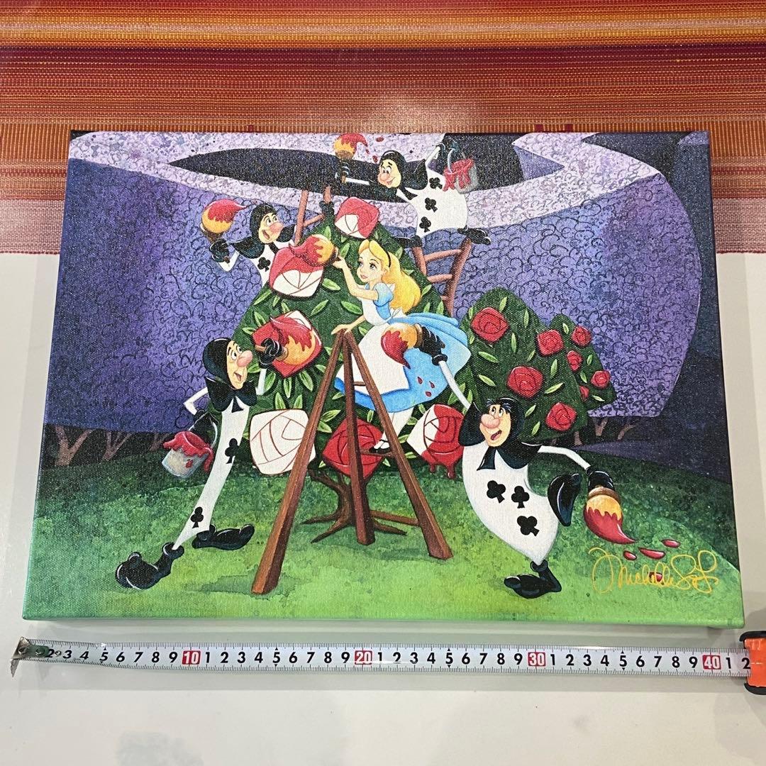 ディズニー　トーマスキンケード　不思議の国のアリス　絵画