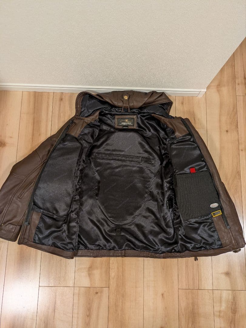 [もいず]ROUGH & ROAD ツーリング レザージャケット