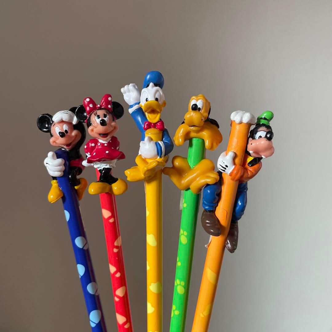激レア マスコット鉛筆セット ディズニーランド レトロ