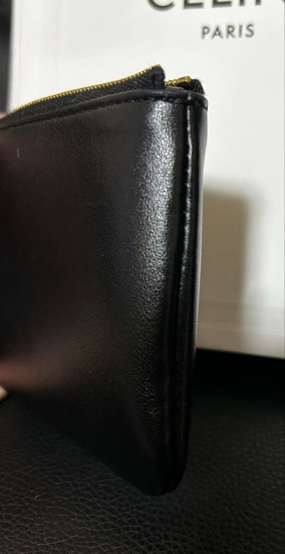 美品　セリーヌ　キーリングケース　カードケース　トリオンフ　ブラック