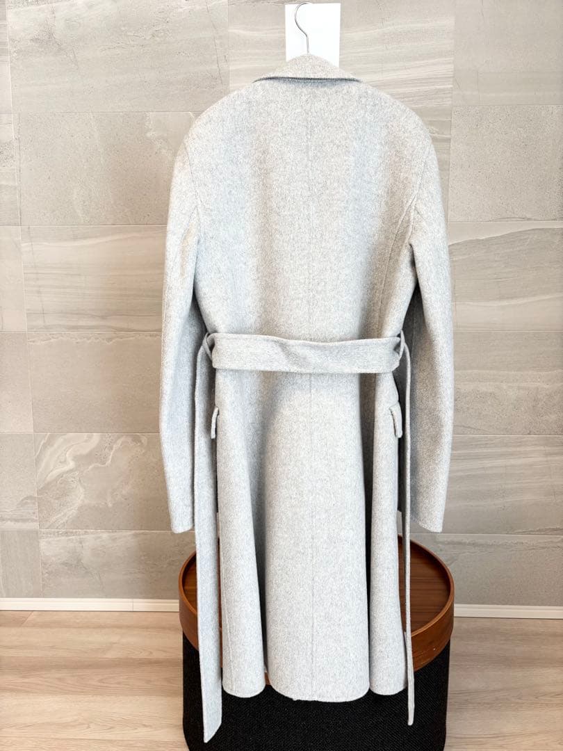 Theory セオリー カシミヤ ロングコート グレー