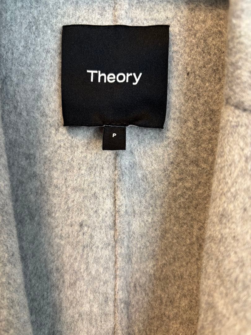 Theory セオリー カシミヤ ロングコート グレー