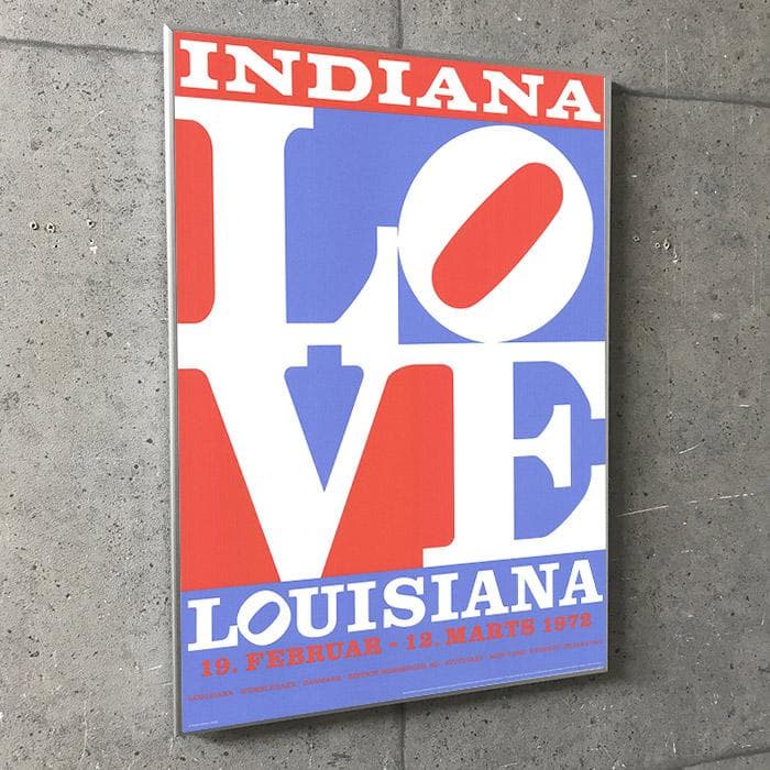 額装済/Love louisiana/ロバート インディアナ/ポスター