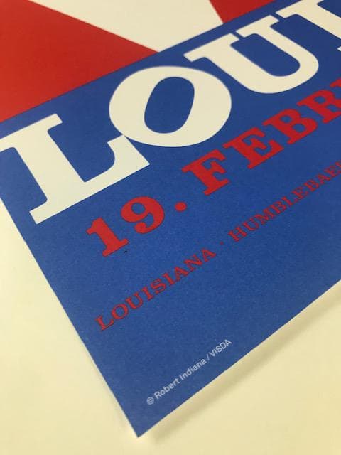 額装済/Love louisiana/ロバート インディアナ/ポスター