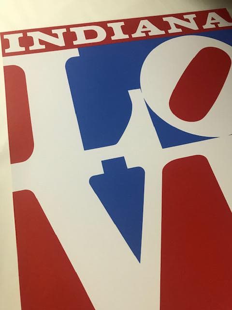 額装済/Love louisiana/ロバート インディアナ/ポスター