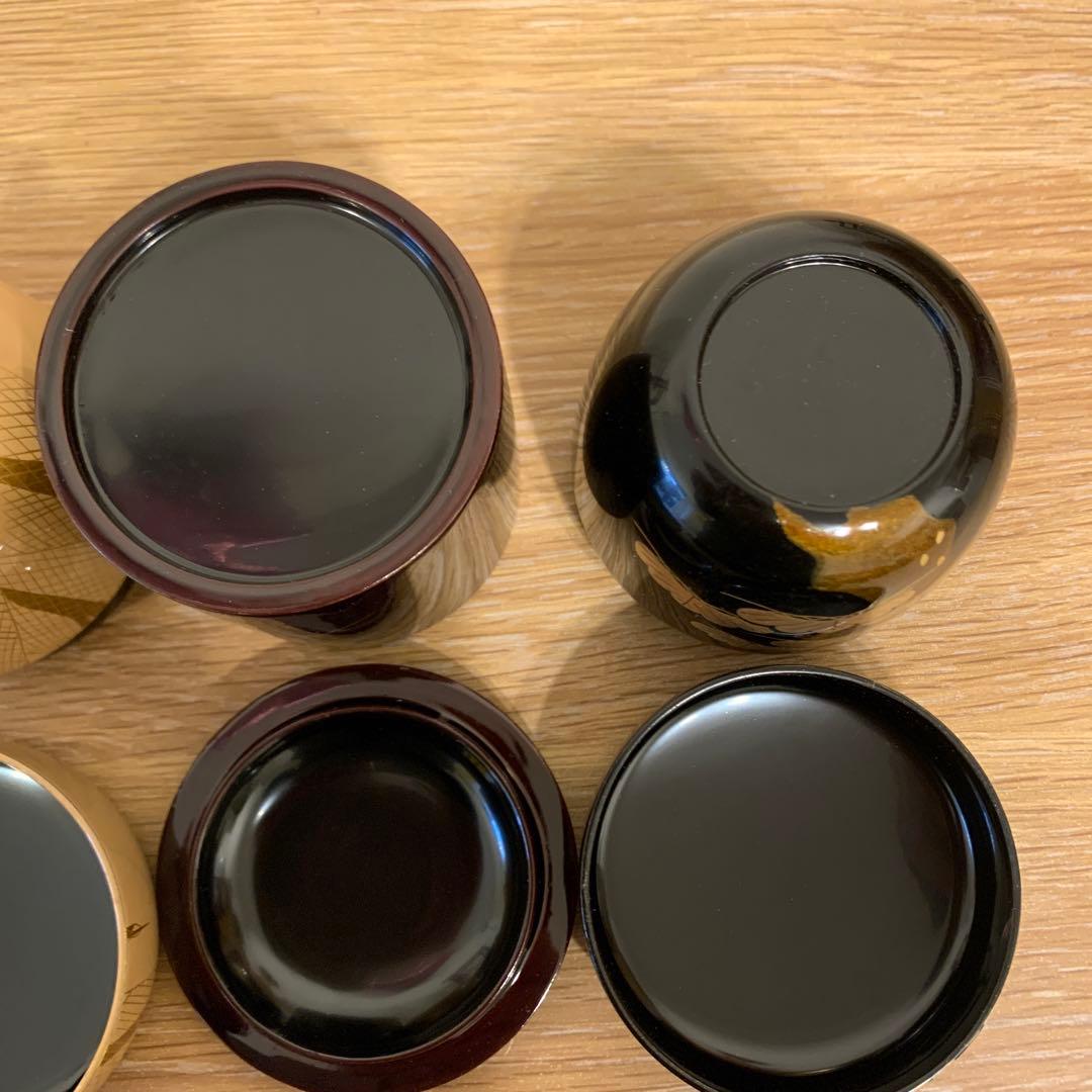 春の野・白塗 平網・金林寺 鳴子・黒塗 老松/四季棗！『宮田宗景』造　129