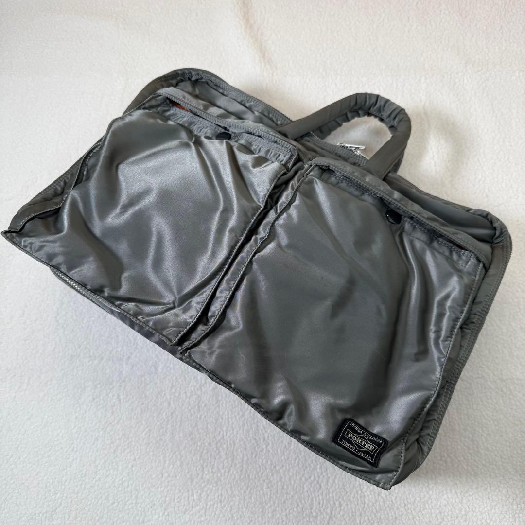 極美品　PORTER ポーター タンカー 2way ショルダーバッグ　 シルバー