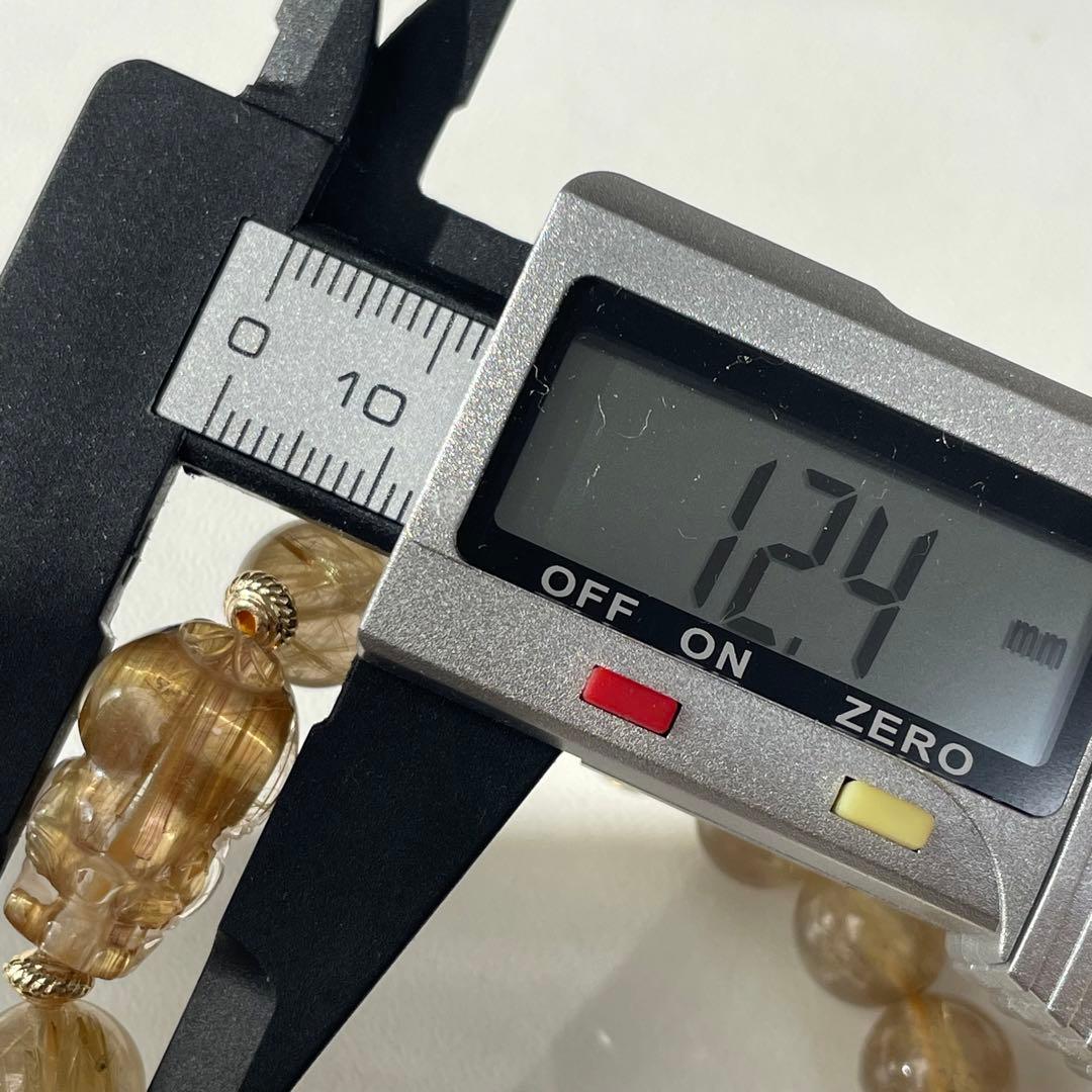 ラストセール♥︎︎ 高品質✨　タイチンルチル　貔貅　ルチル　ブレスレット　金運