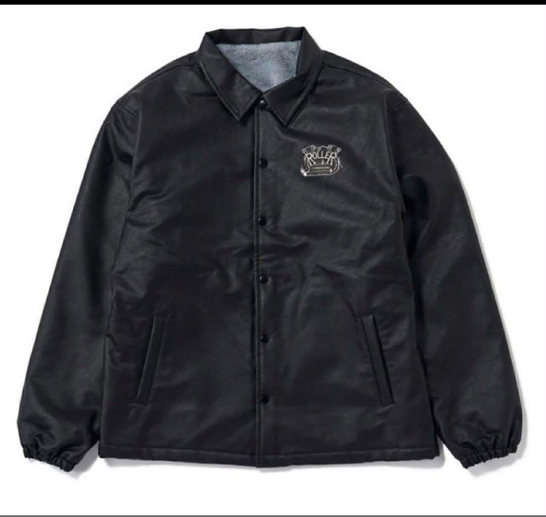 ROLLER FAKE LEATHER COACH JACKET XL 最安値