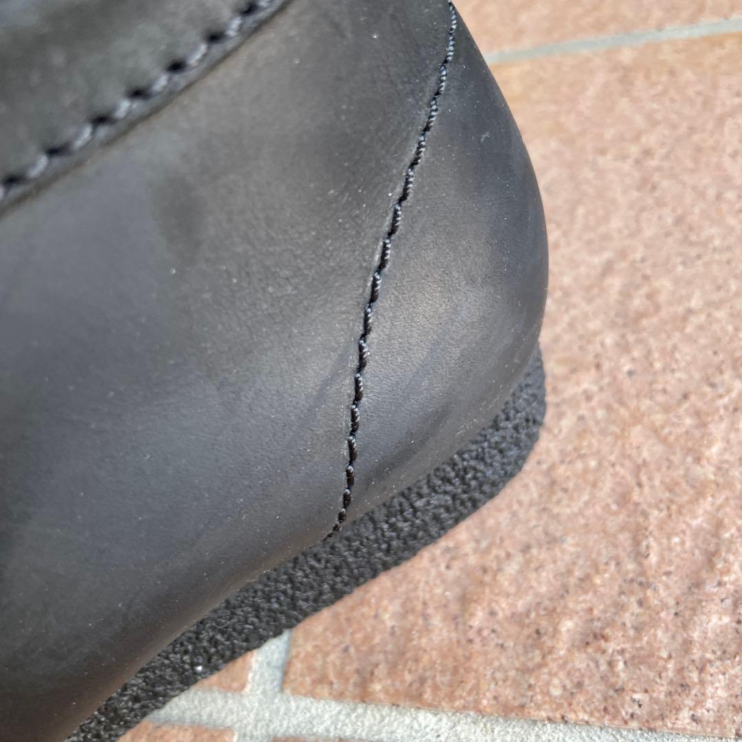 クラークス　ワラビー　モカシン　ブラックレザー