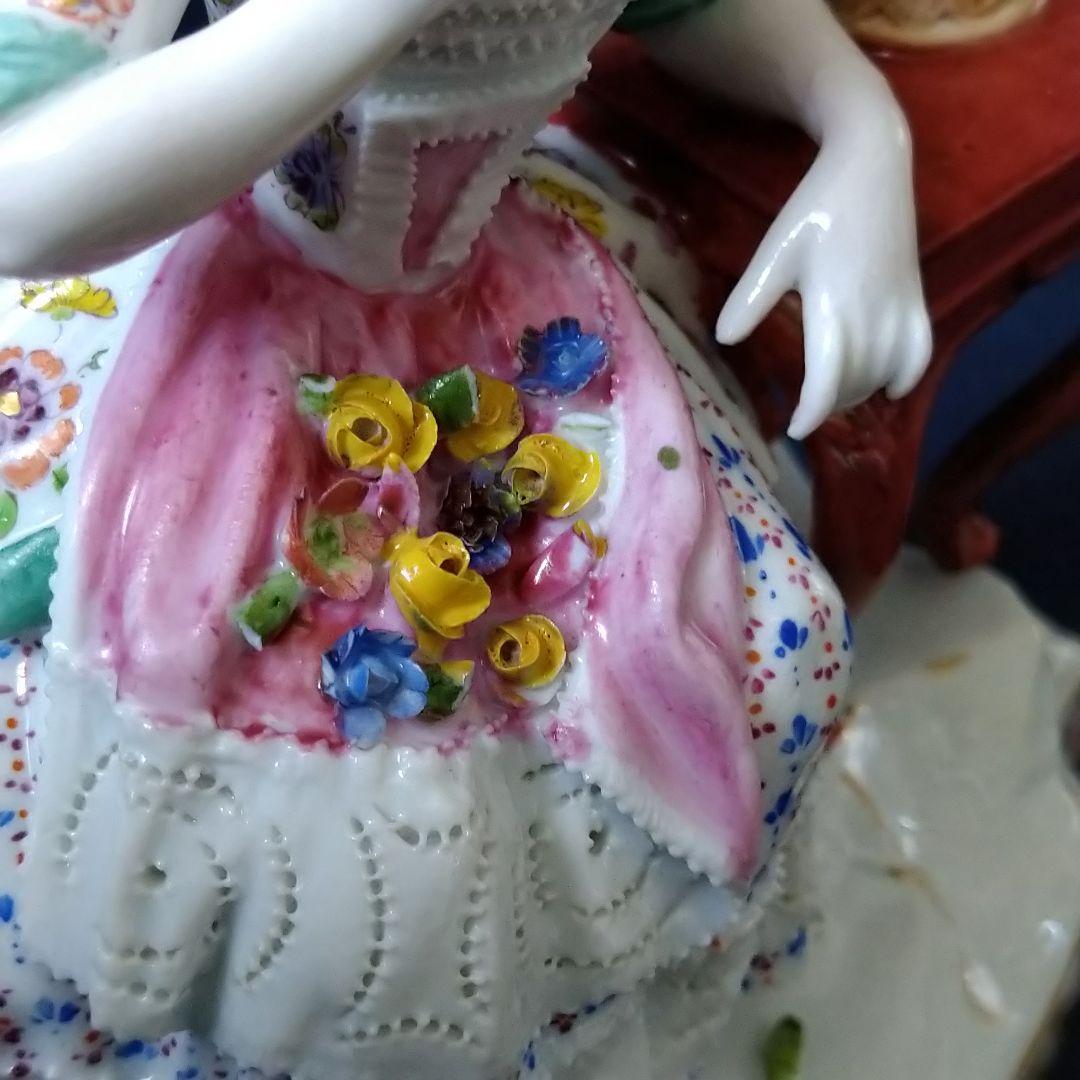 ✤1924年以前マイセン(Meissen)フィギュリン『五感の寓意(嗅覚)』