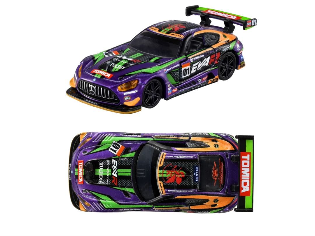 2台セット　エヴァRT初号機 AMG GT3&ハイエース