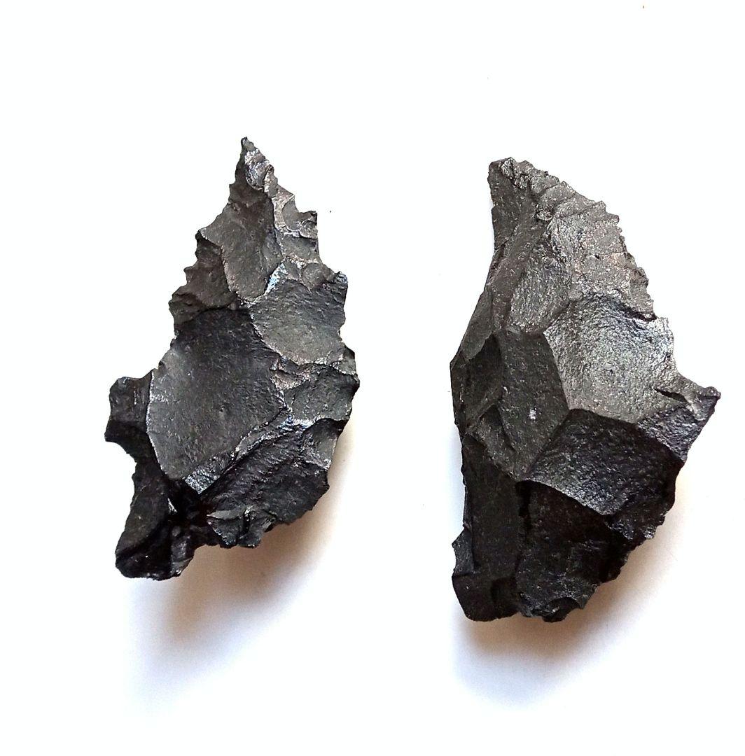 サバイバルナイフになります！❑ 石器 359 模写 サヌカイト❒