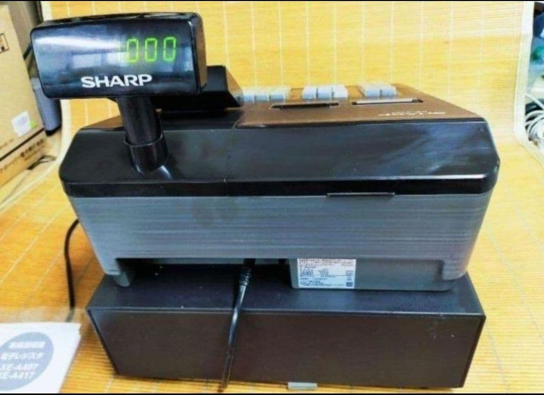 シャープレジスター　XE-A407　PC連携売上管理　上位機種　444007