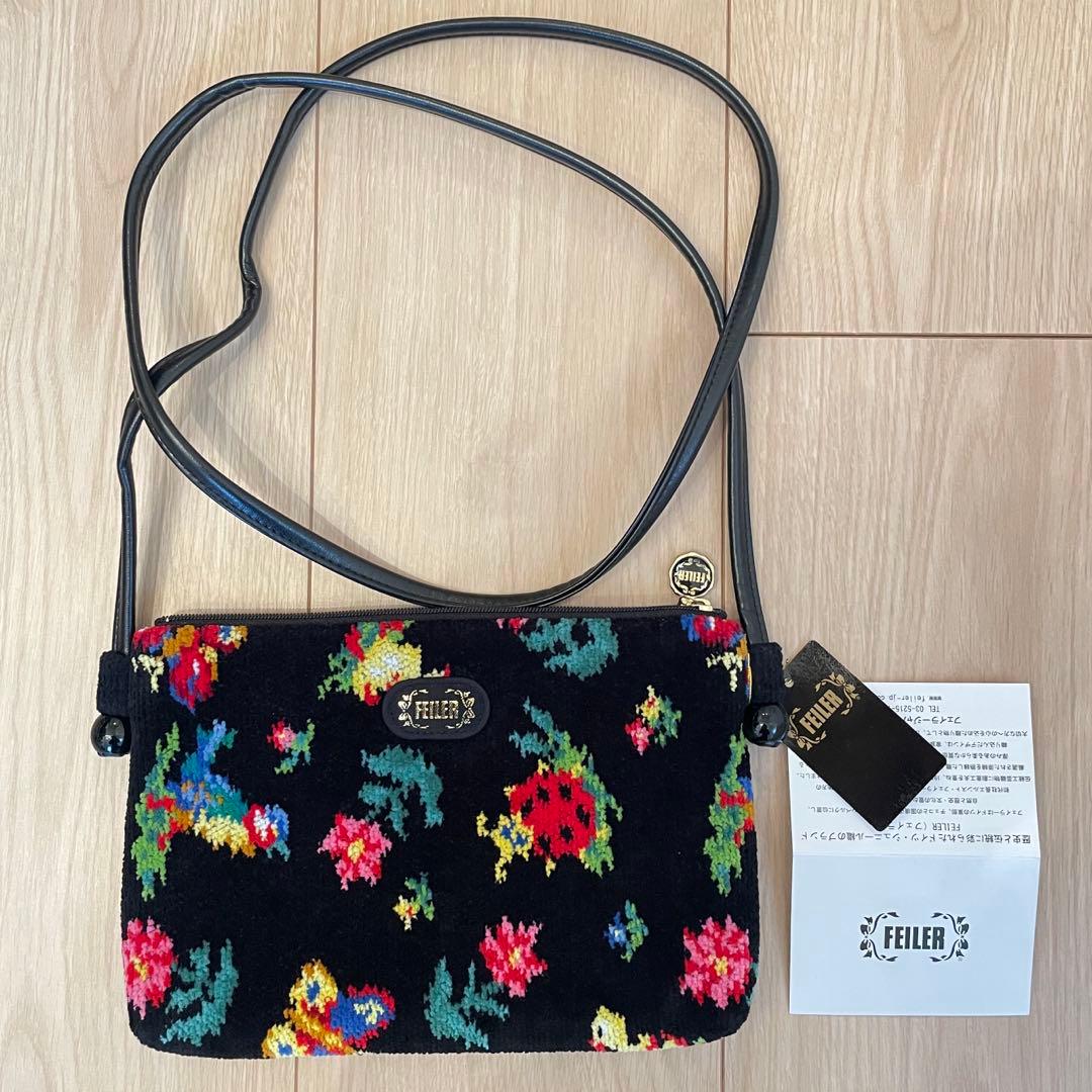 フェイラー　ハイジ　ミニポシェットショルダーバッグ　黒