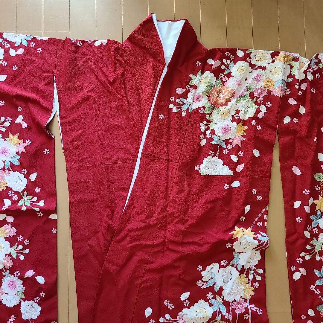 【159cm着画あります】丸昌★赤振袖セット