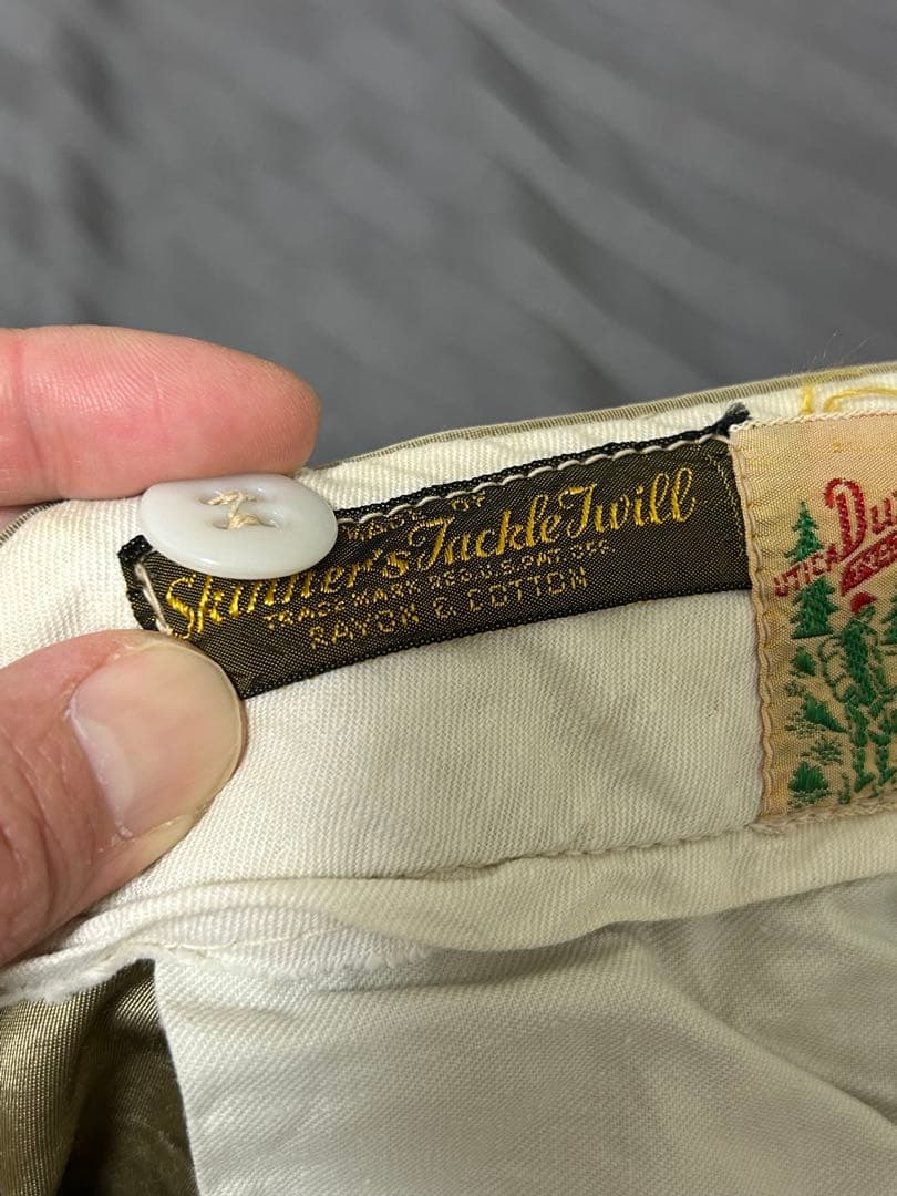 40s 50s Duxbak Utica レーヨンコットン　トラウザー