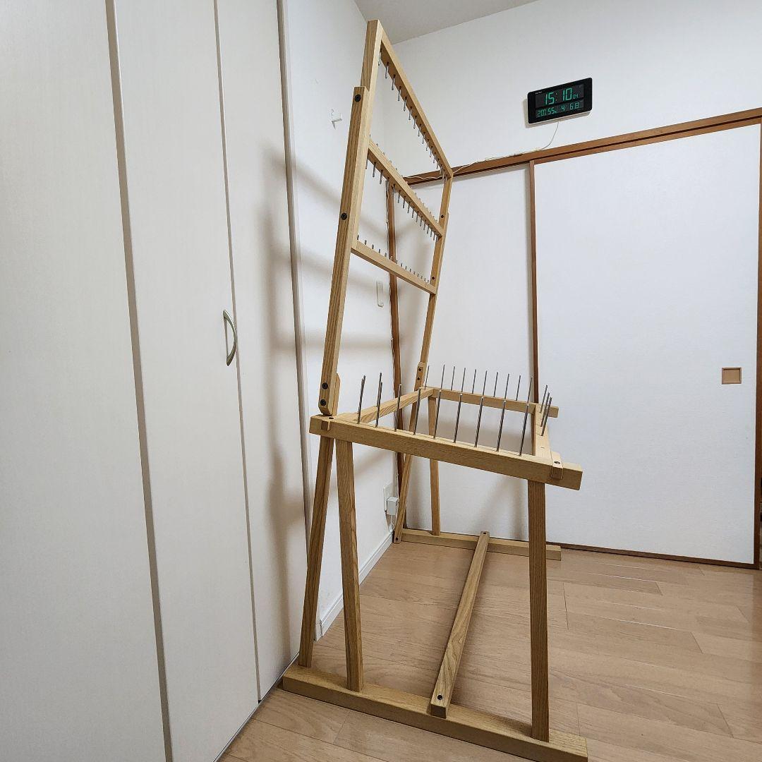 大管立て付き整経台★織物道具