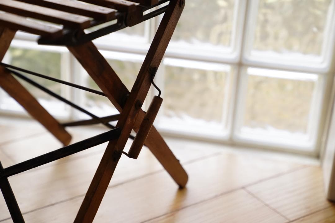 アンティーク　フォールディングスツール　フィッシングチェア　フィッシングスツール