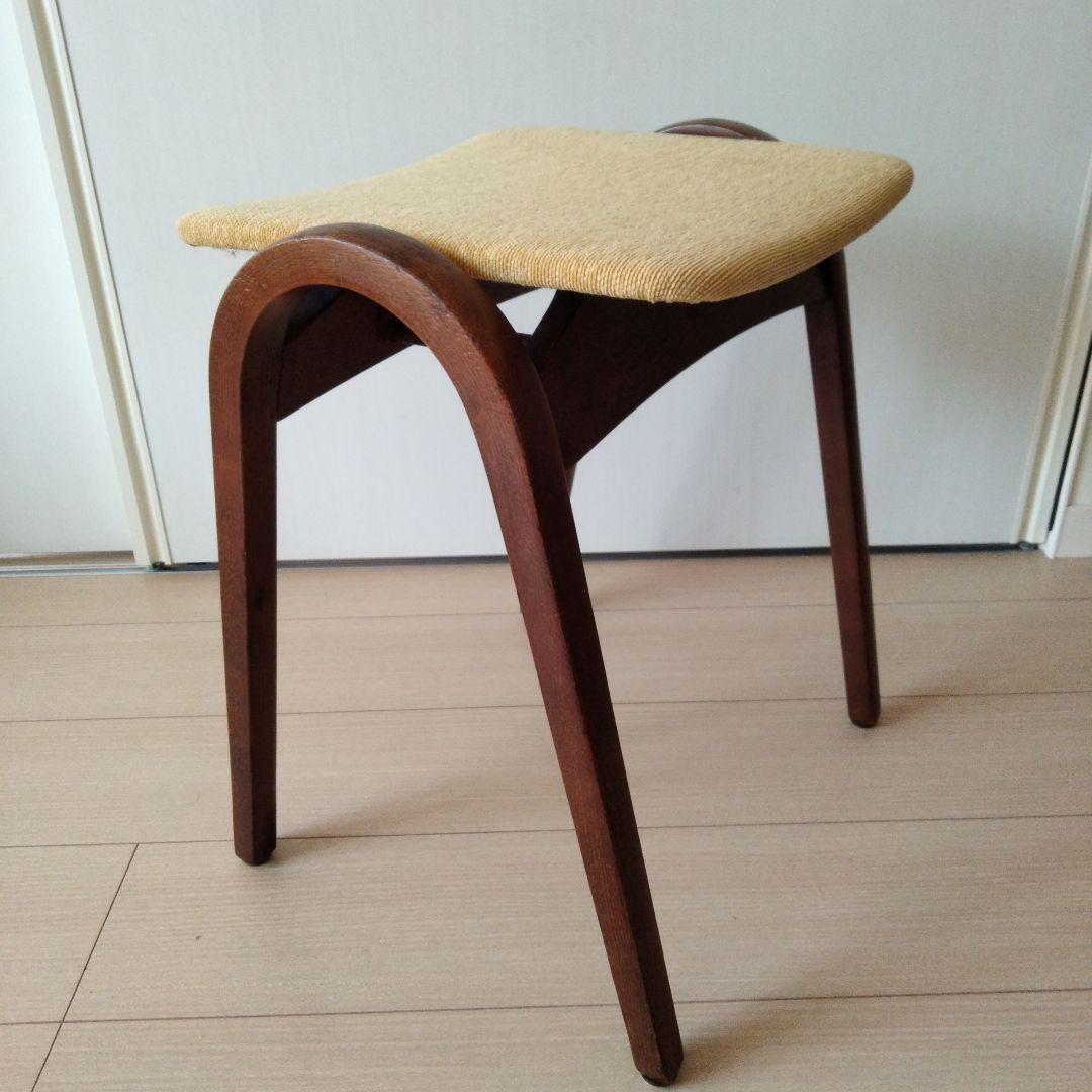 【張替え未使用品】秋田木工スタッキングスツール