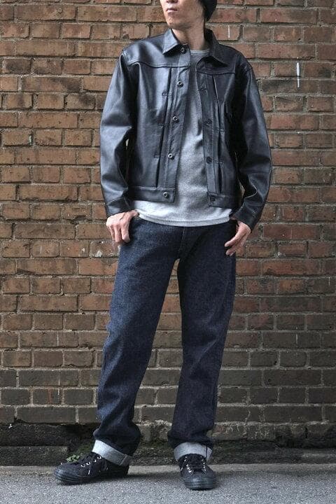 Schott ショット シープレザー 1st トラッカージャケット Mサイズ