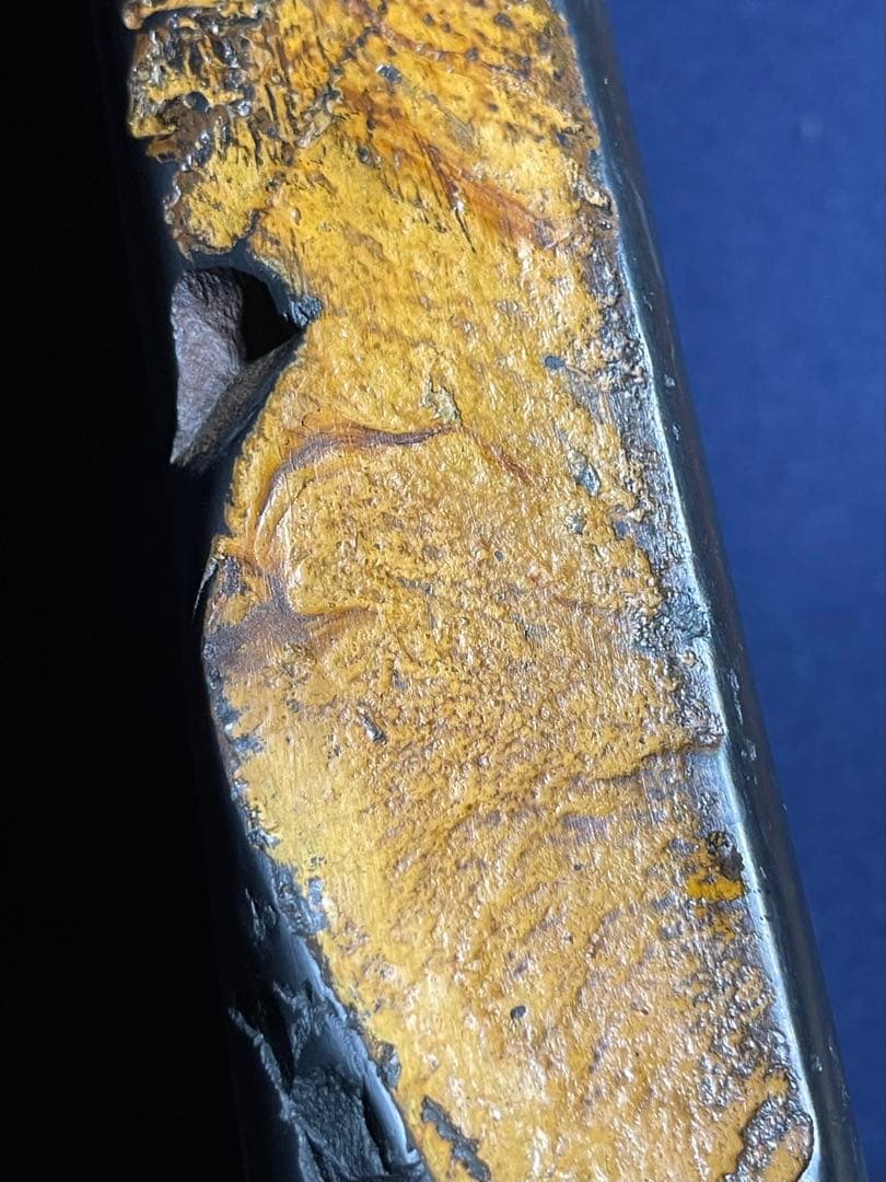 【墨研】龍渓石硯◆翠川秀石作「自然石硯」◆使用品◆書道具 文房四宝 和硯