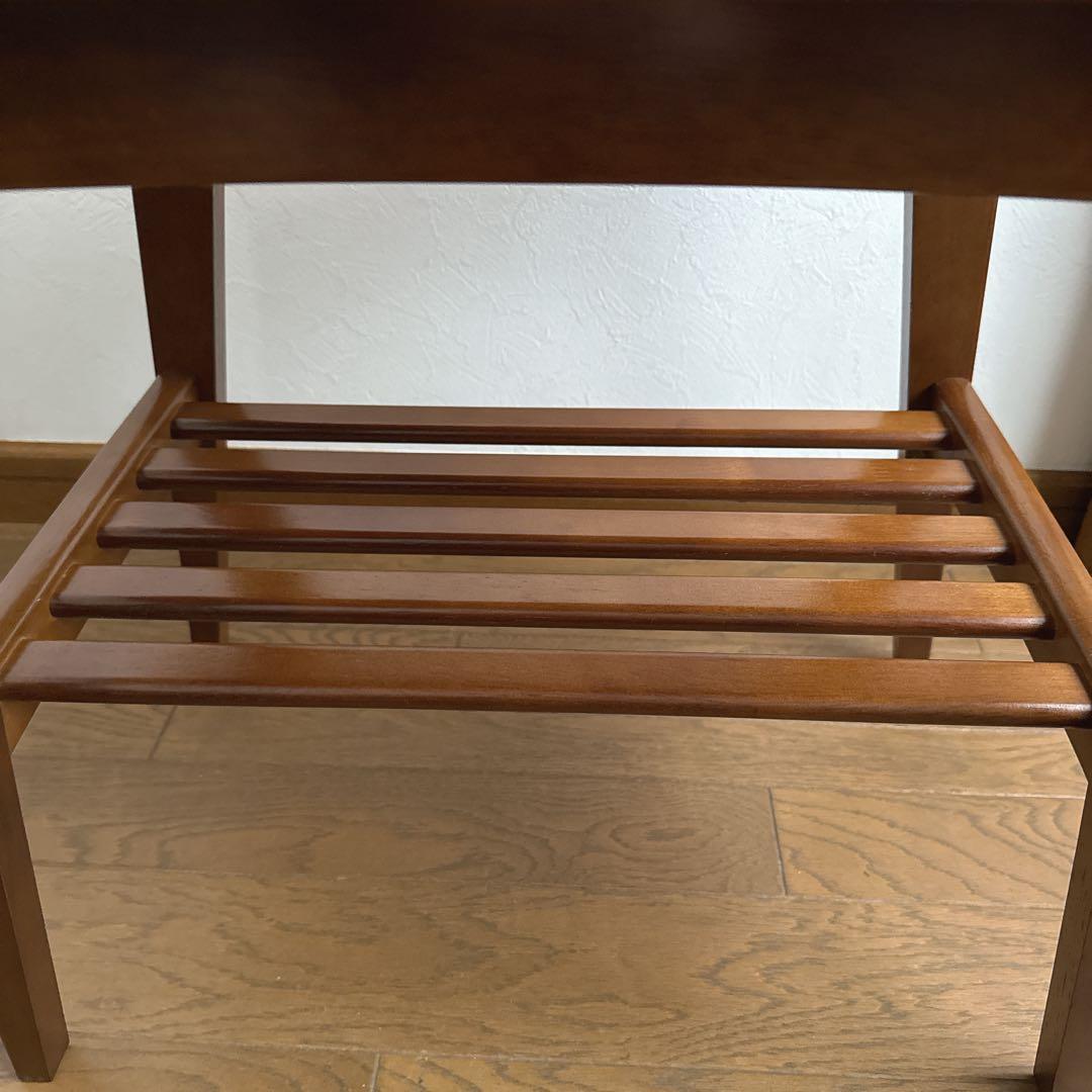 カリモク60　リビングテーブル　小　ウォールナット　サイドテーブル　ローテーブル