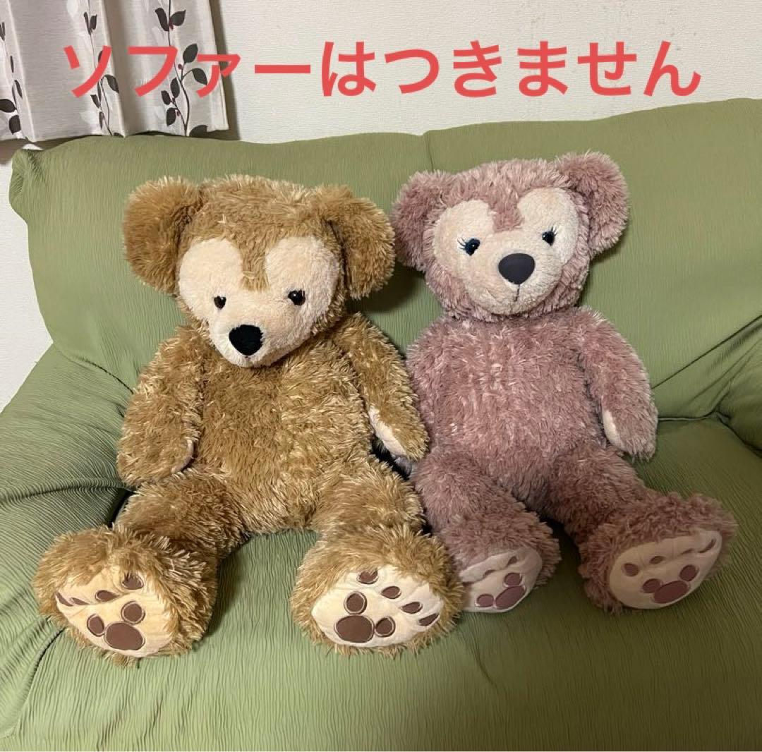 ダッフィー、シェリーメイのMサイズぬいぐるみ