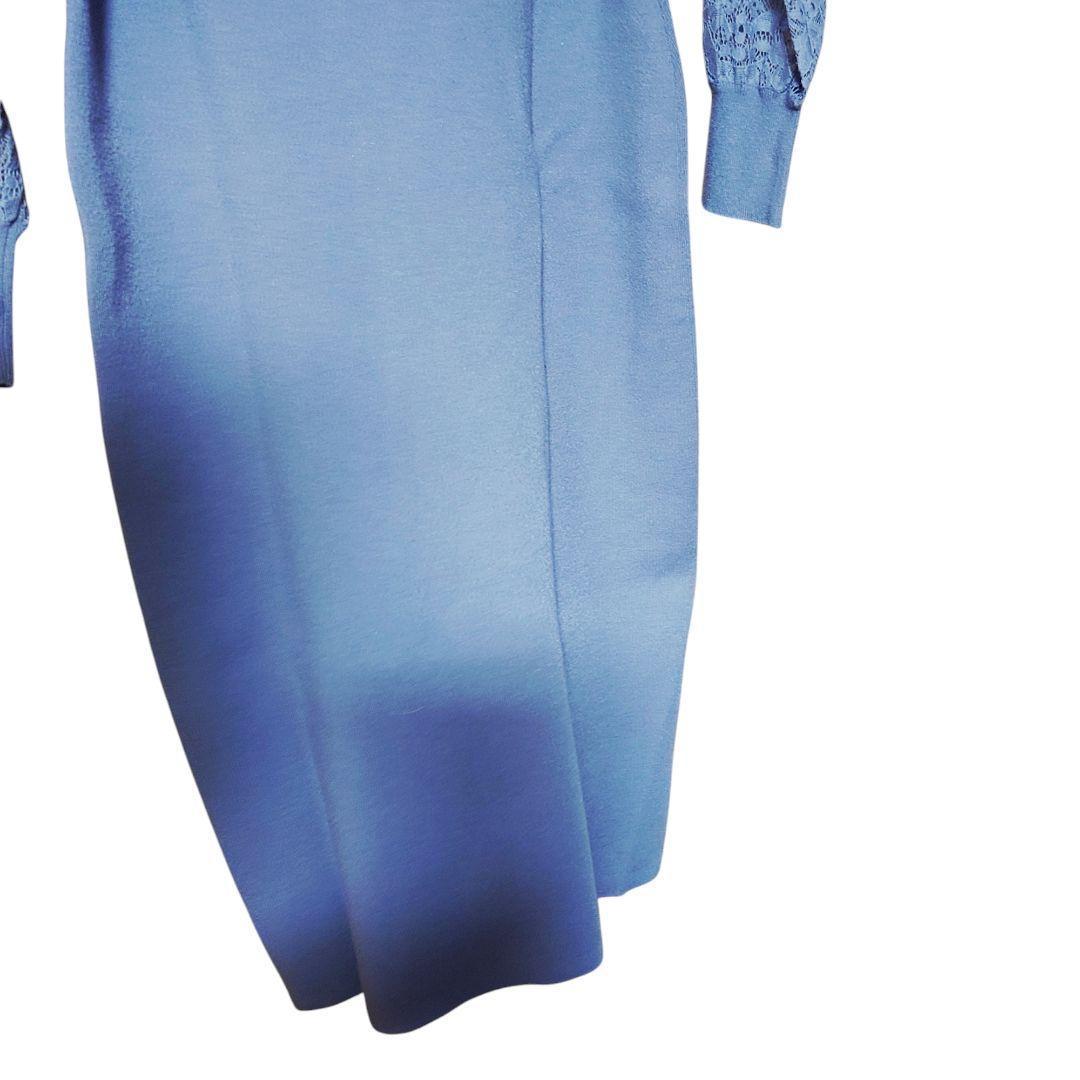 【なっちゃん】美品 PINKY&DIANNE レース袖ラベンダーワンピース